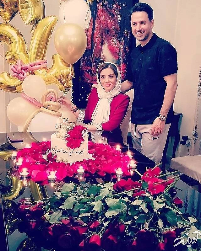 مبینا نصیری و همسرش مهدی توتونچی مبینا نصیری و همسرش